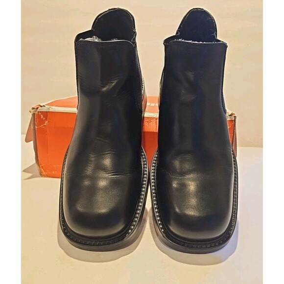 **Kenneth Cole Unlisted Men’s Classic Look Leather Chelsea Boots Black Size 8.5M - Picture 5 of 16